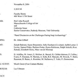 Minutes, 2004-11-08. The An...