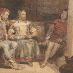 Peasant Couple with Sleepin...