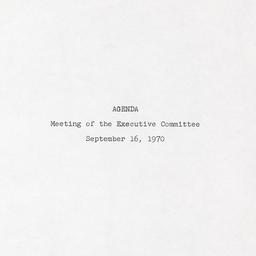 Executive Committee Meeting