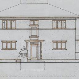 Entrance elevation