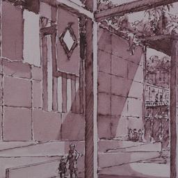 Perspective drawing, detail...