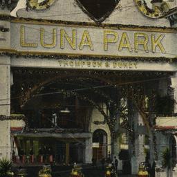 Entrance to Luna Park, Cone...