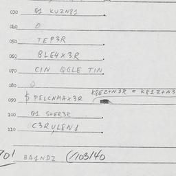 Eastern questionnaire, answ...