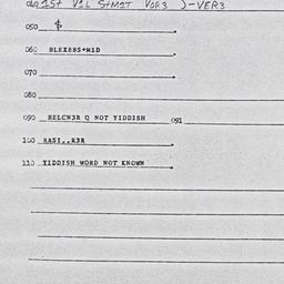 Eastern questionnaire, answ...