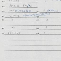 Eastern questionnaire, answ...