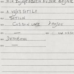 Eastern questionnaire, answ...