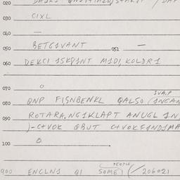 Eastern questionnaire, answ...