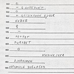 Eastern questionnaire, answ...