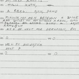 Eastern questionnaire, answ...