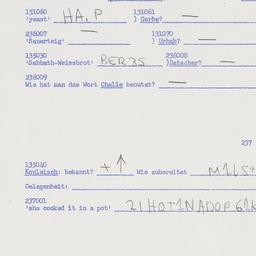 Eastern questionnaire, answ...