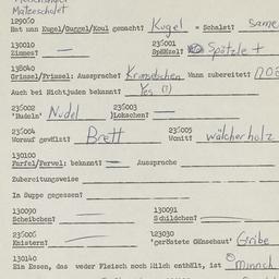 Western questionnaire, answ...