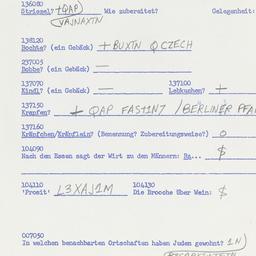 Western questionnaire, answ...