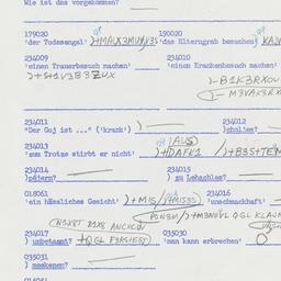 Western questionnaire, answ...