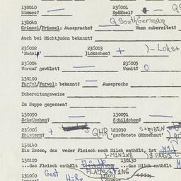 Western questionnaire, answ...