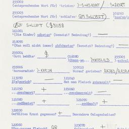 Western questionnaire, answ...
