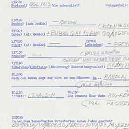 Eastern questionnaire, answ...