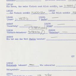Western questionnaire, answ...