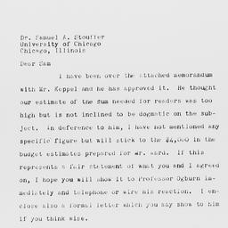 Letter from Charles Dollard...