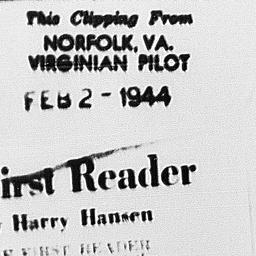 Article by Harry Hansen on ...