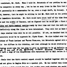 Memorandum from Dorothy Swa...