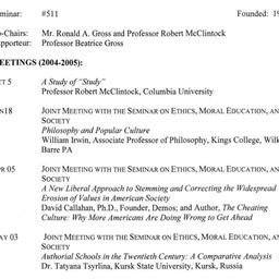 Schedules, Innovation in Ed...