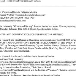 Announcements, 2005-02-28. ...