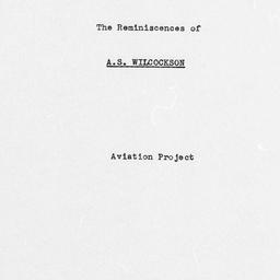 Reminiscences of A. S. Wilc...