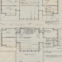 First, second floor plans