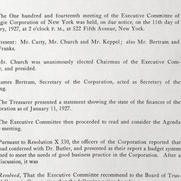 Executive Committee Meeting