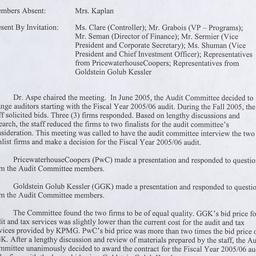 Audit Committee Meetings