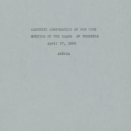 Board Meeting, 4/17/1928