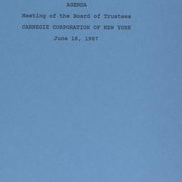 Meeting of the Board of Tru...
