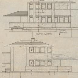 Working drawing #5: East, w...