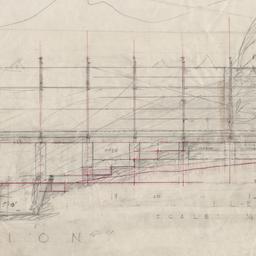 Pavilion longitudinal section