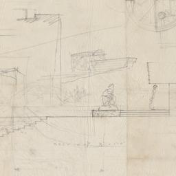 East terrace plan, section ...