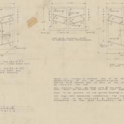 Millwork, sash detail