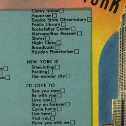 Greetings from New York