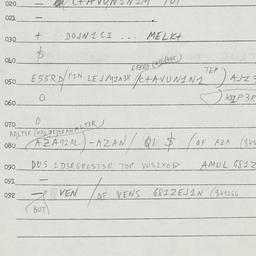 Eastern questionnaire, answ...