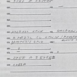 Eastern questionnaire, answ...