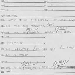 Eastern questionnaire, answ...