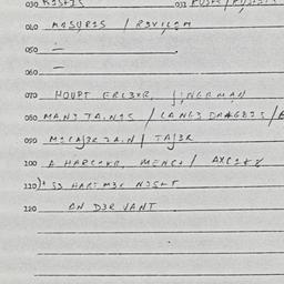Eastern questionnaire, answ...