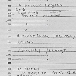 Eastern questionnaire, answ...