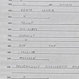 Eastern questionnaire, answ...
