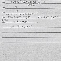 Eastern questionnaire, answ...