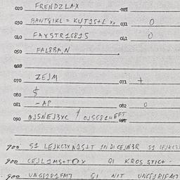 Eastern questionnaire, answ...