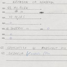 Eastern questionnaire, answ...