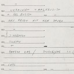 Eastern questionnaire, answ...