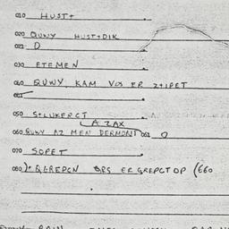 Eastern questionnaire, answ...