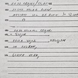 Eastern questionnaire, answ...