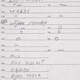 Eastern questionnaire, answ...